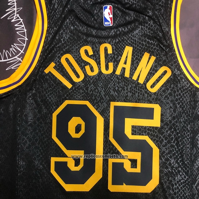 Camiseta Los Angeles Lakers Juan Toscano-Anderson #95 Mamba 2021-22 Negro